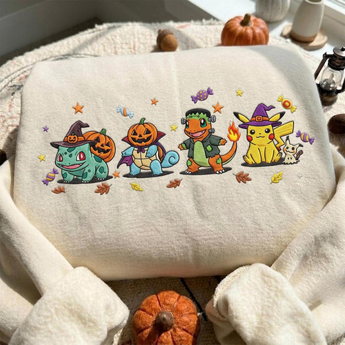 Halloween Embroidered PKM Sweatshirt
