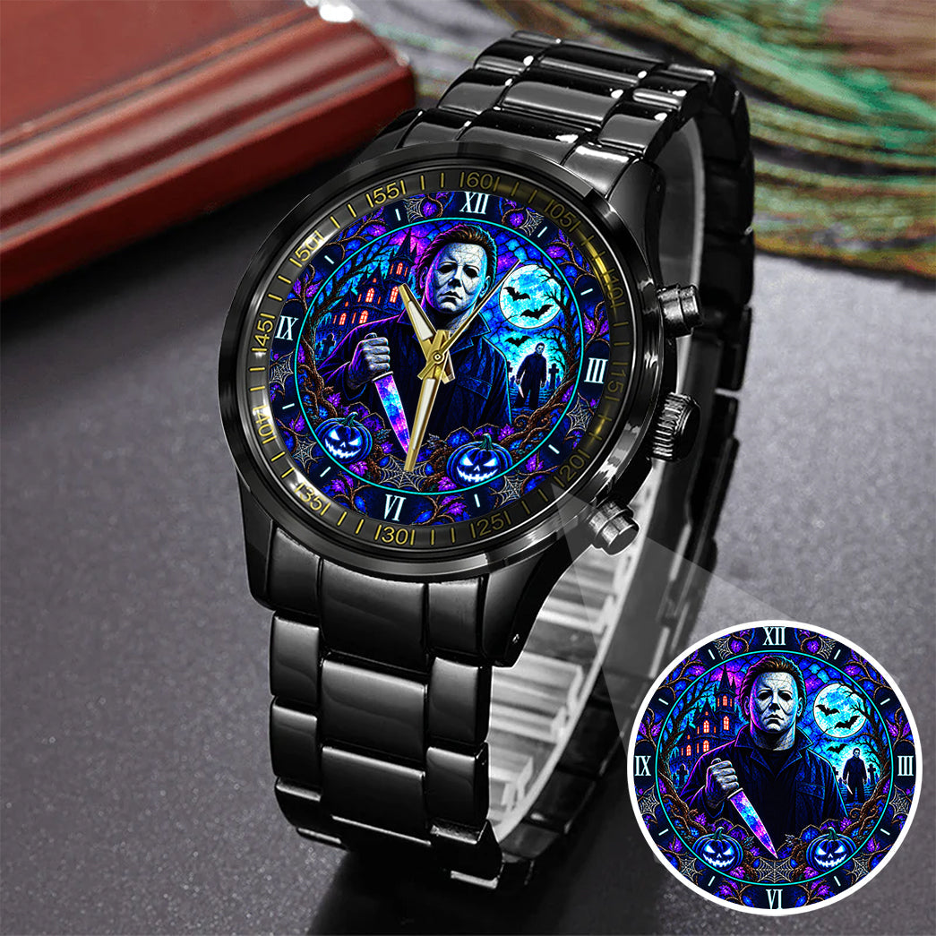 Halloween Neon Michael Myers Custom Watch