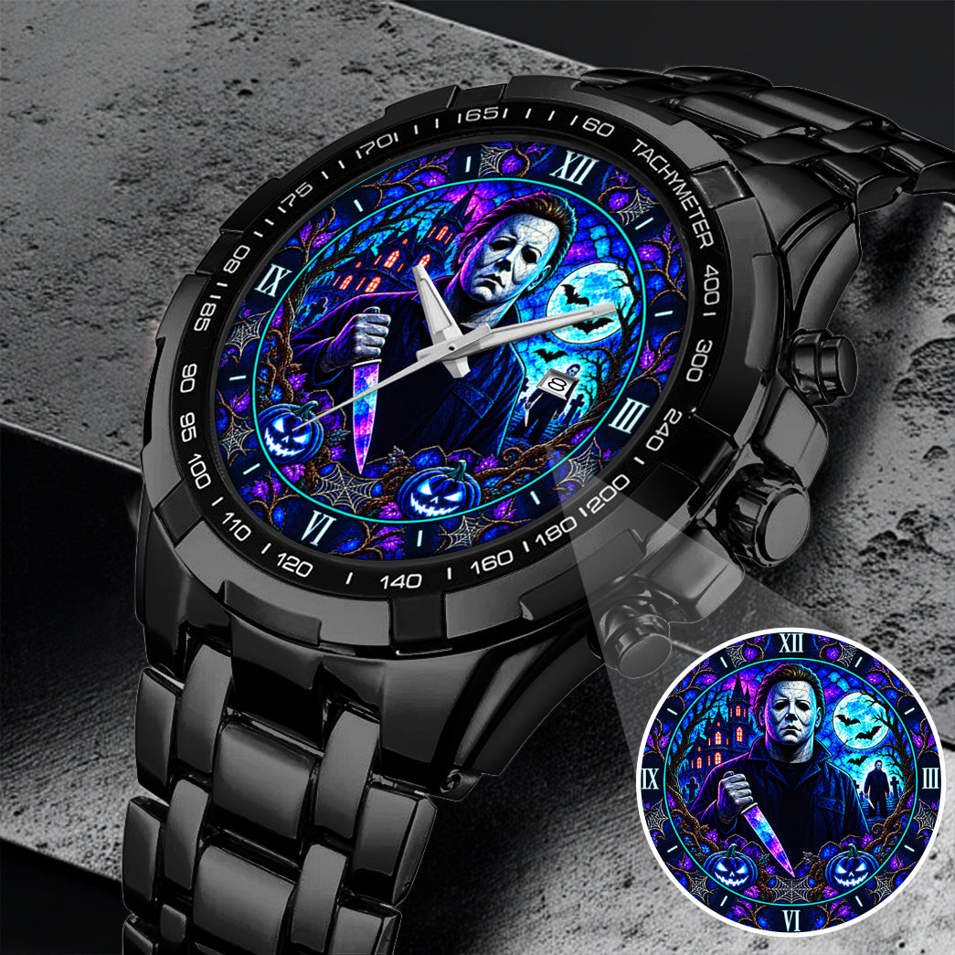 Halloween Neon Michael Myers Custom Watch