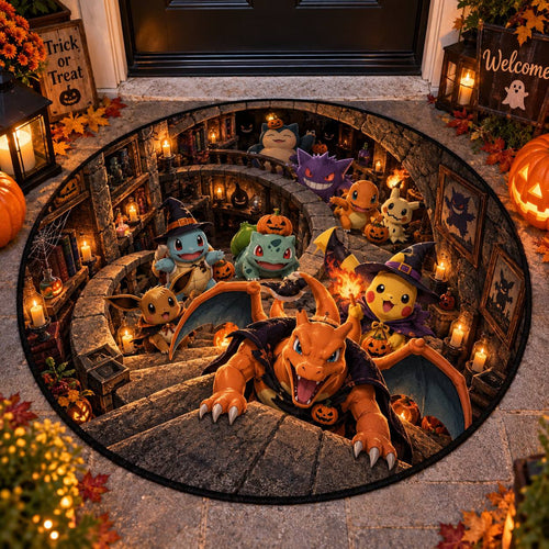 Halloween PKM 3D Illusion Custom Floor Mat