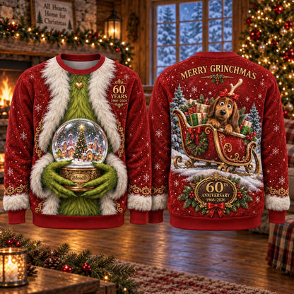 Christmas 60th Anniversary AOP T-Shirt Sweatshirt Hoodie
