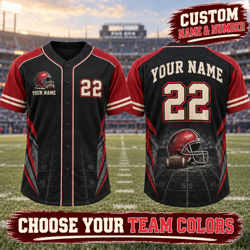 Personalized Football Jersey – Custom Name, Number & Team Colors