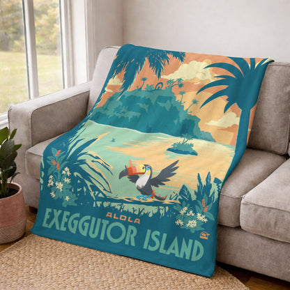 PKM Alola Exeggutor Island Fleece Blanket
