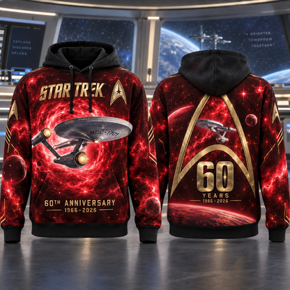 Star Trek 60th Anniversary AOP T-Shirt Sweatshirt Hoodie