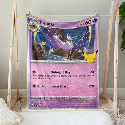 PKM 30th Anniversary Lunala Custom Fleece Blanket