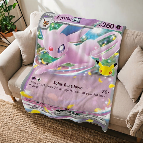 PKM 30th Anniversary Espeon Custom Fleece Blanket
