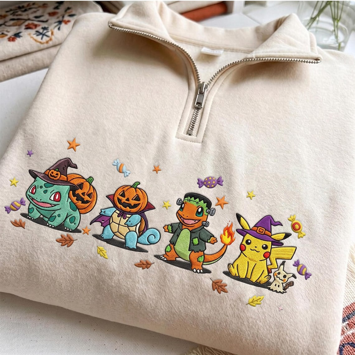 Halloween Embroidered PKM Sweatshirt