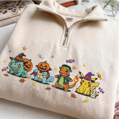 Halloween Embroidered PKM Sweatshirt