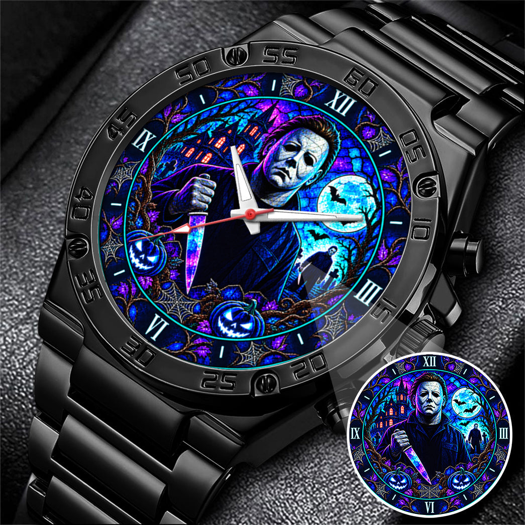 Halloween Neon Michael Myers Custom Watch