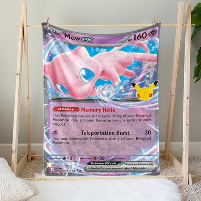 PKM 30th Anniversary Mew Custom Fleece Blanket