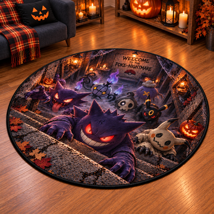 Halloween PKM 3D Illusion Custom Floor Mat