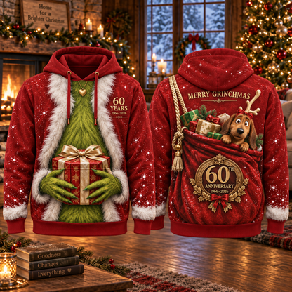 Christmas 60th Anniversary AOP T-Shirt Sweatshirt Hoodie