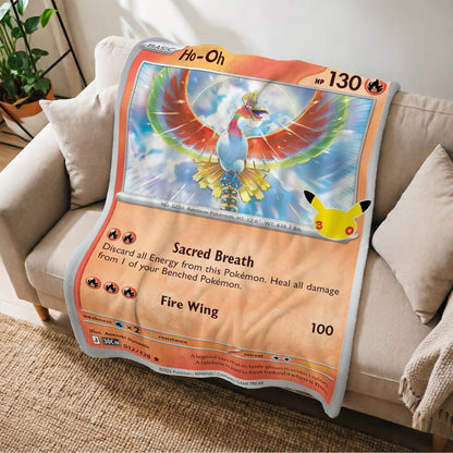 PKM 30th Anniversary Ho-oh Custom Fleece Blanket