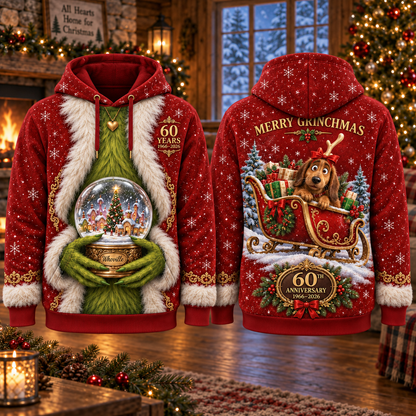 Christmas 60th Anniversary AOP T-Shirt Sweatshirt Hoodie