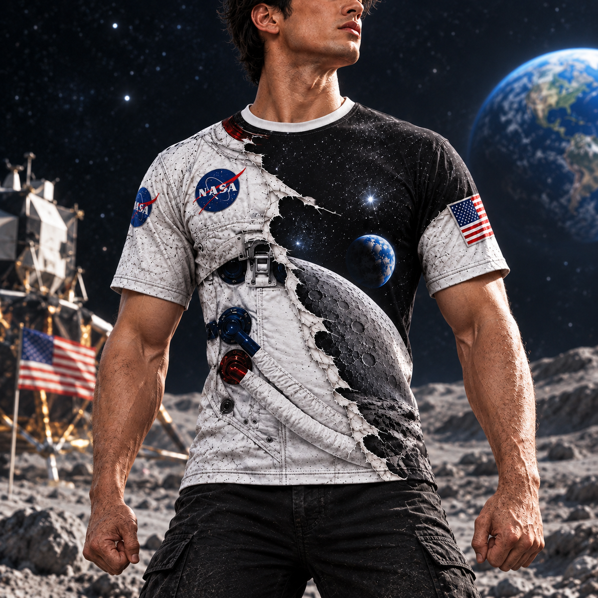 The Moon Is Ours AOP T-Shirt Sweatshirt Hoodie