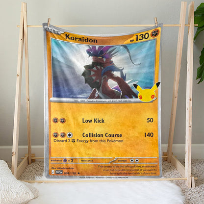 PKM 30th Anniversary Koraidon Custom Fleece Blanket