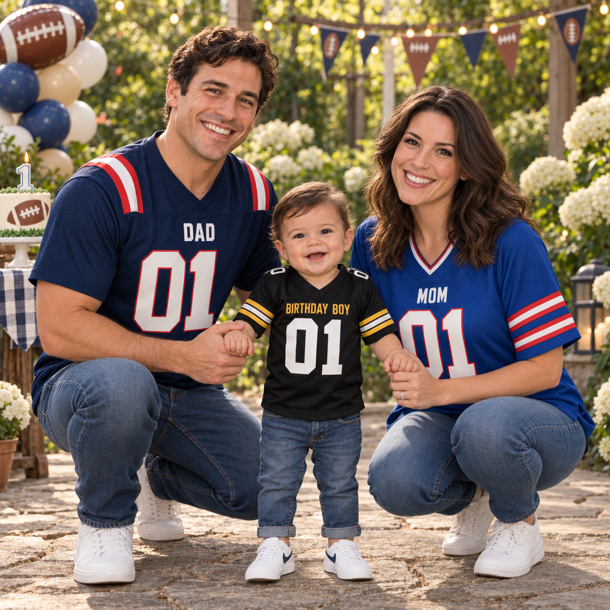 Personzalized Family Birthday Jersey - Custom Name, Number & Design