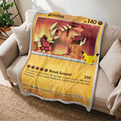 PKM 30th Anniversary Groudon Custom Fleece Blanket