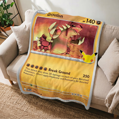 PKM 30th Anniversary Groudon Custom Fleece Blanket