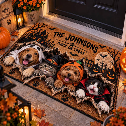 Halloween Custom Pet Dog Cat AOP Doormat