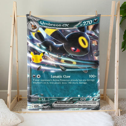 PKM 30th Anniversary Umbreon Custom Fleece Blanket