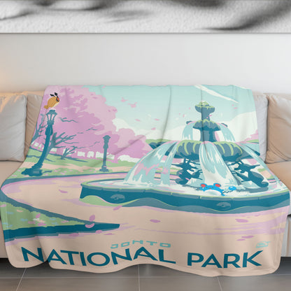 PKM Johto National Park Fleece Blanket