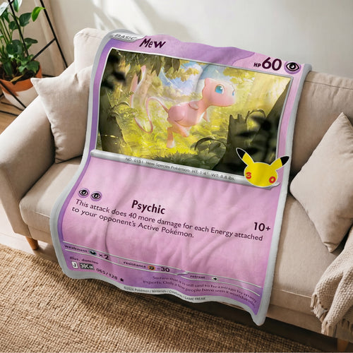 PKM 30th Anniversary Mew Custom Fleece Blanket