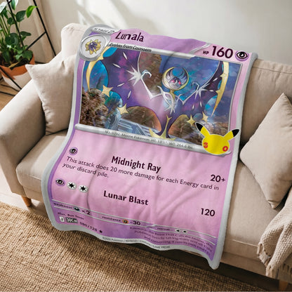 PKM 30th Anniversary Lunala Custom Fleece Blanket