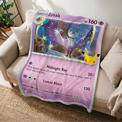 PKM 30th Anniversary Lunala Custom Fleece Blanket