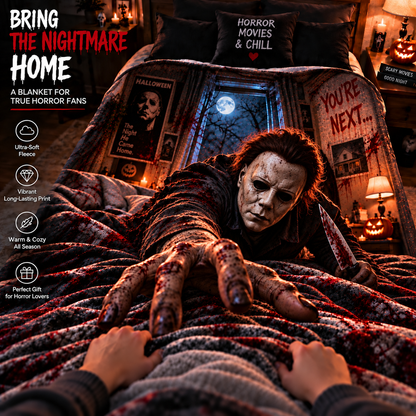 Halloween Michael Myers Custom Fleece Blanket