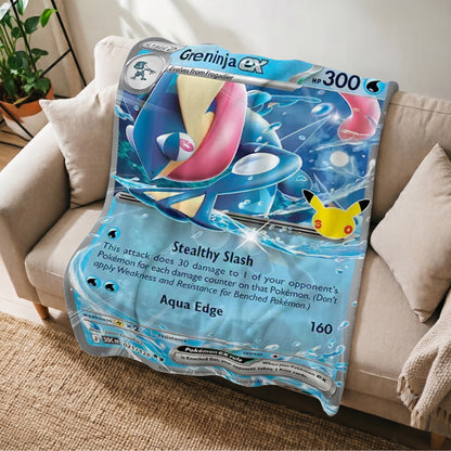 PKM 30th Anniversary Greninja EX Custom Fleece Blanket