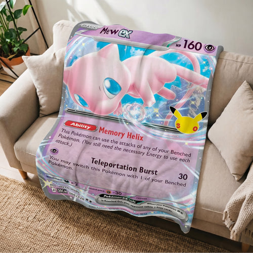 PKM 30th Anniversary Mew Custom Fleece Blanket