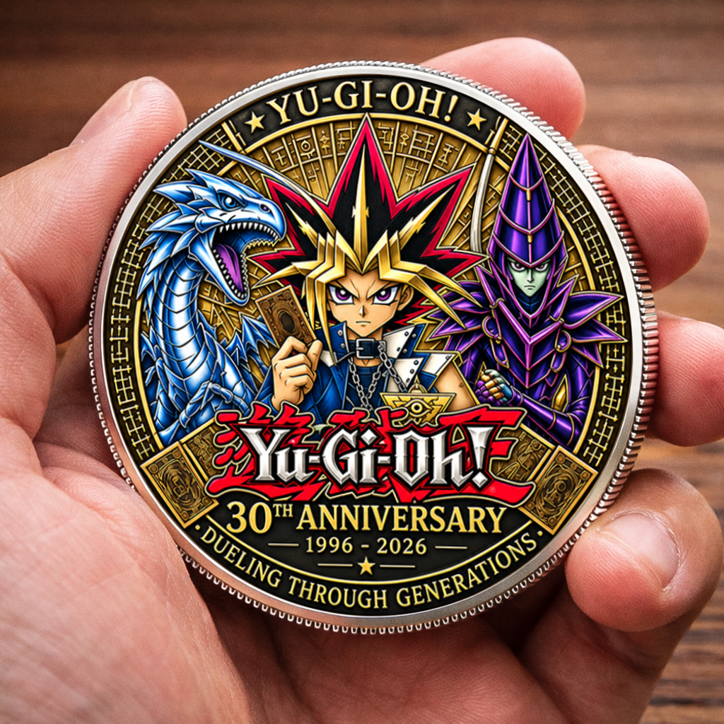 YGO 30th Anniversary Printed Commemorative Coin – Limited Edition Gaming Collector’s Coin