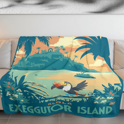 PKM Alola Exeggutor Island Fleece Blanket