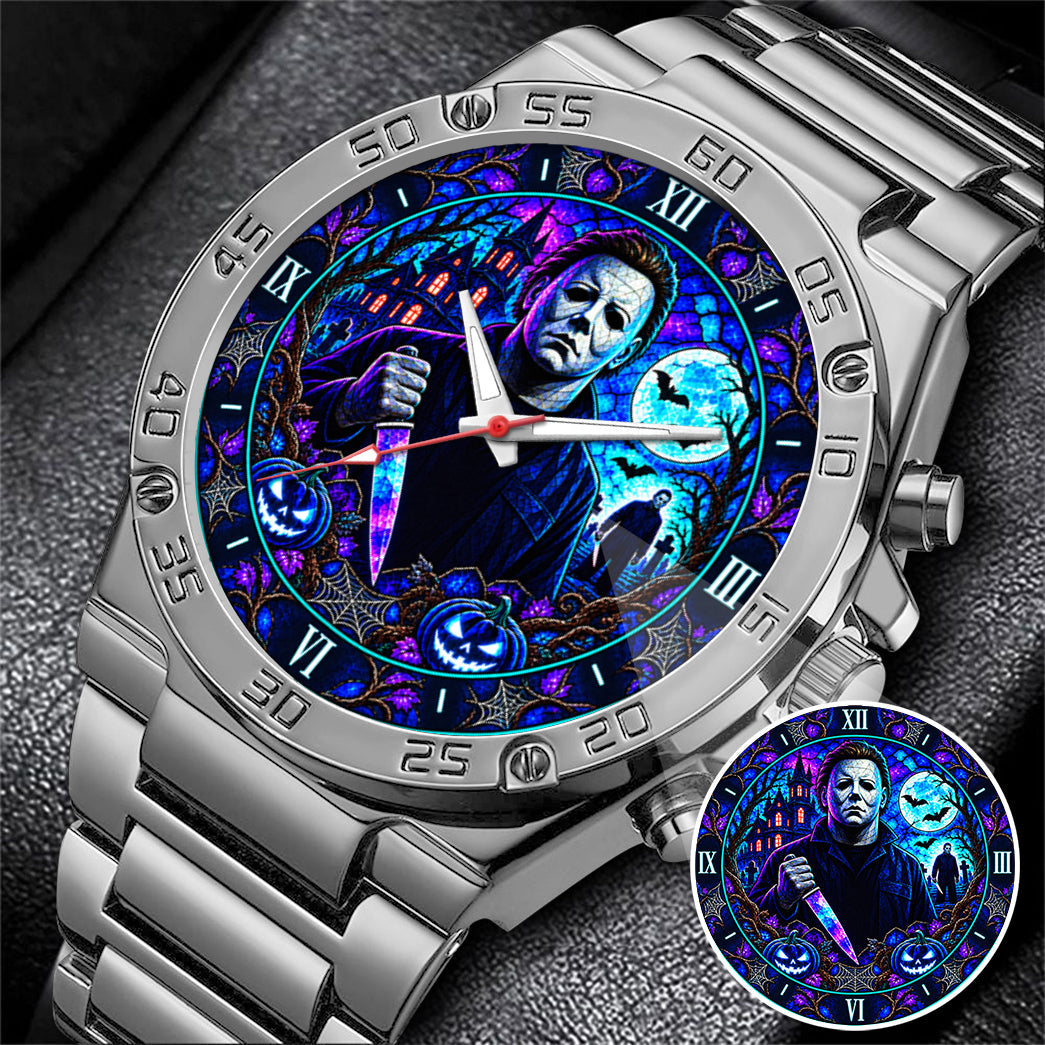 Halloween Neon Michael Myers Custom Watch