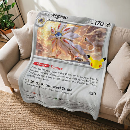 PKM 30th Anniversary Solgaleo Custom Fleece Blanket