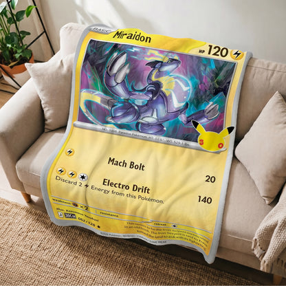 PKM 30th Anniversary Miraidon Custom Fleece Blanket