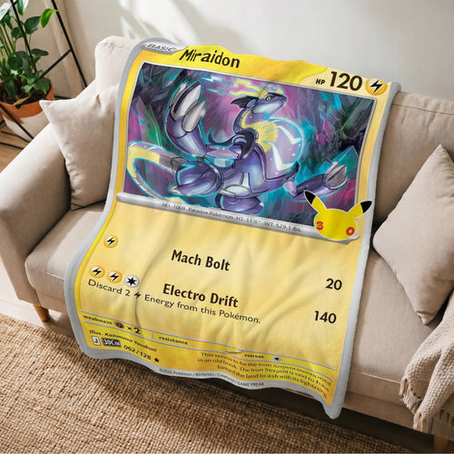 PKM 30th Anniversary Miraidon Custom Fleece Blanket