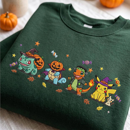 Halloween Embroidered PKM Sweatshirt