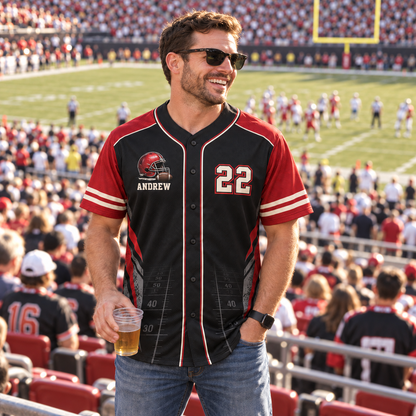 Personalized Football Jersey – Custom Name, Number & Team Colors