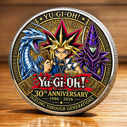 YGO 30th Anniversary Printed Commemorative Coin – Limited Edition Gaming Collector’s Coin