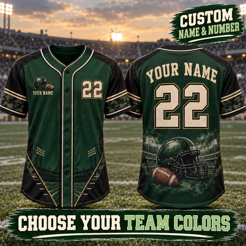 Personalized Football Jersey – Custom Name, Number & Team Colors