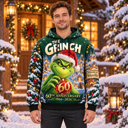 Christmas 60th Anniversary AOP T-Shirt Sweatshirt Hoodie