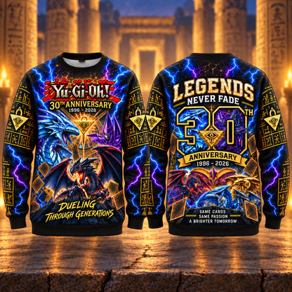 YGO 30th Anniversary AOP T-Shirt Sweatshirt Hoodie