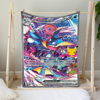 PKM 148/128 Greninja Ex 30th Celebration Fleece Blanket