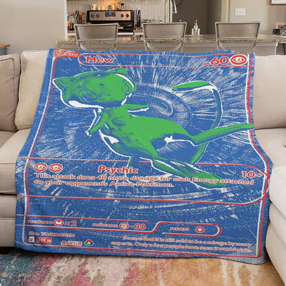 PKM Mew 30th Anniversary Custom Fleece Blanket