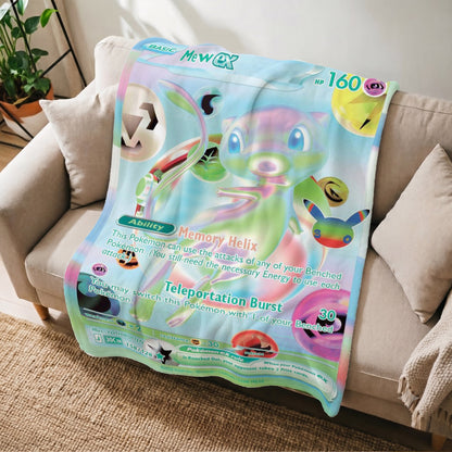 PKM Mew EX 30th Anniversary Custom Fleece Blanket