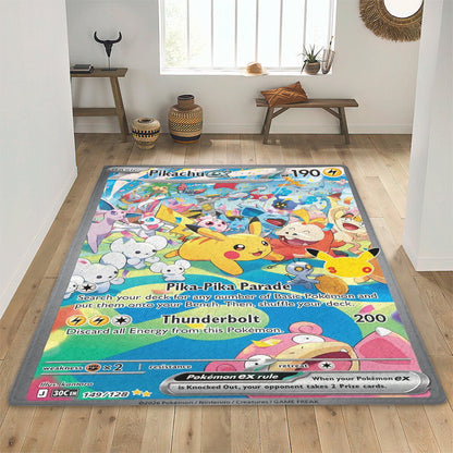 PKM Pikachu EX Custom Sponge Floor Mat
