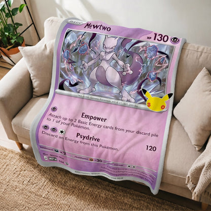 PKM Mewtwo 30th Anniversary Custom Fleece Blanket