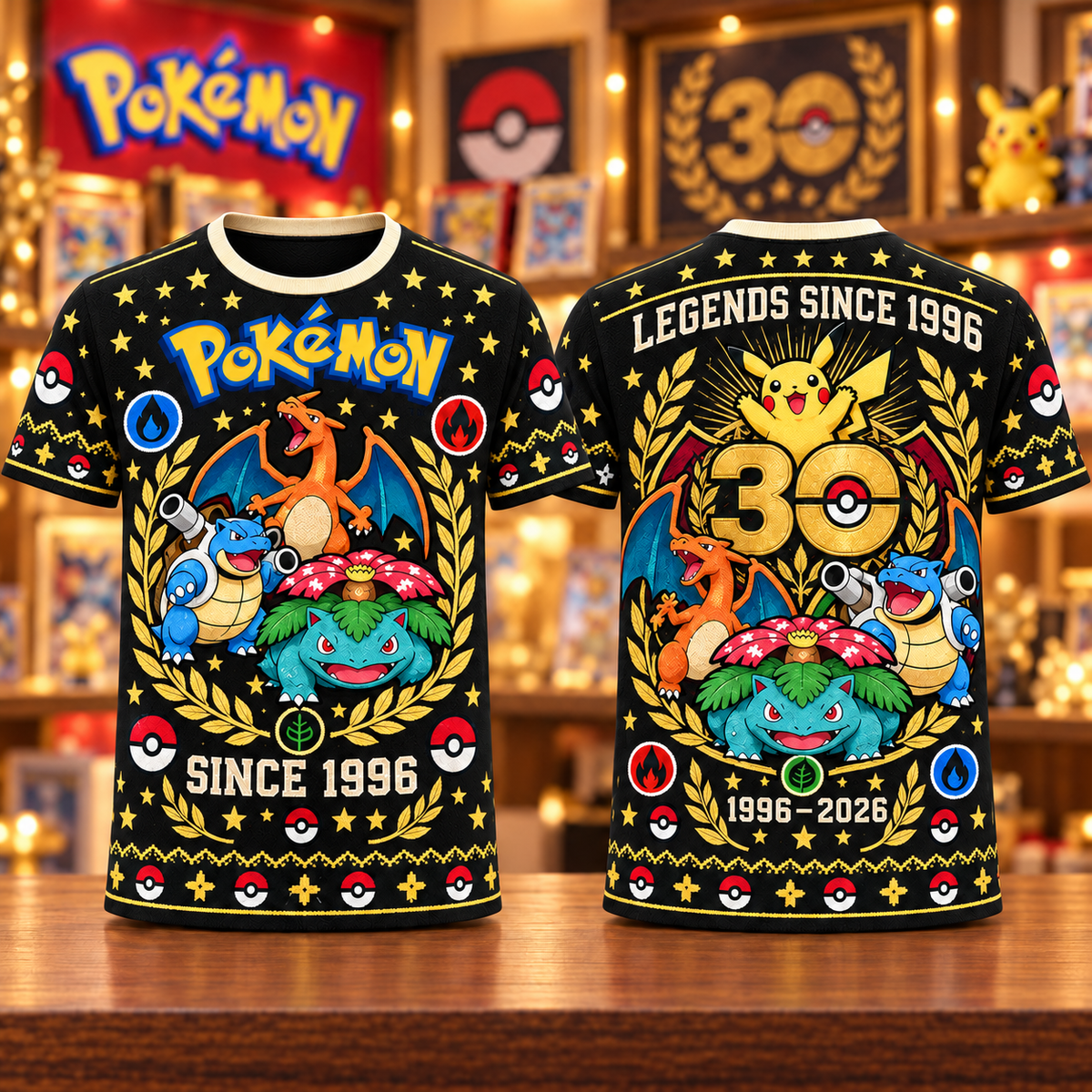 PKM 30th Anniversary Custom AOP T-Shirt